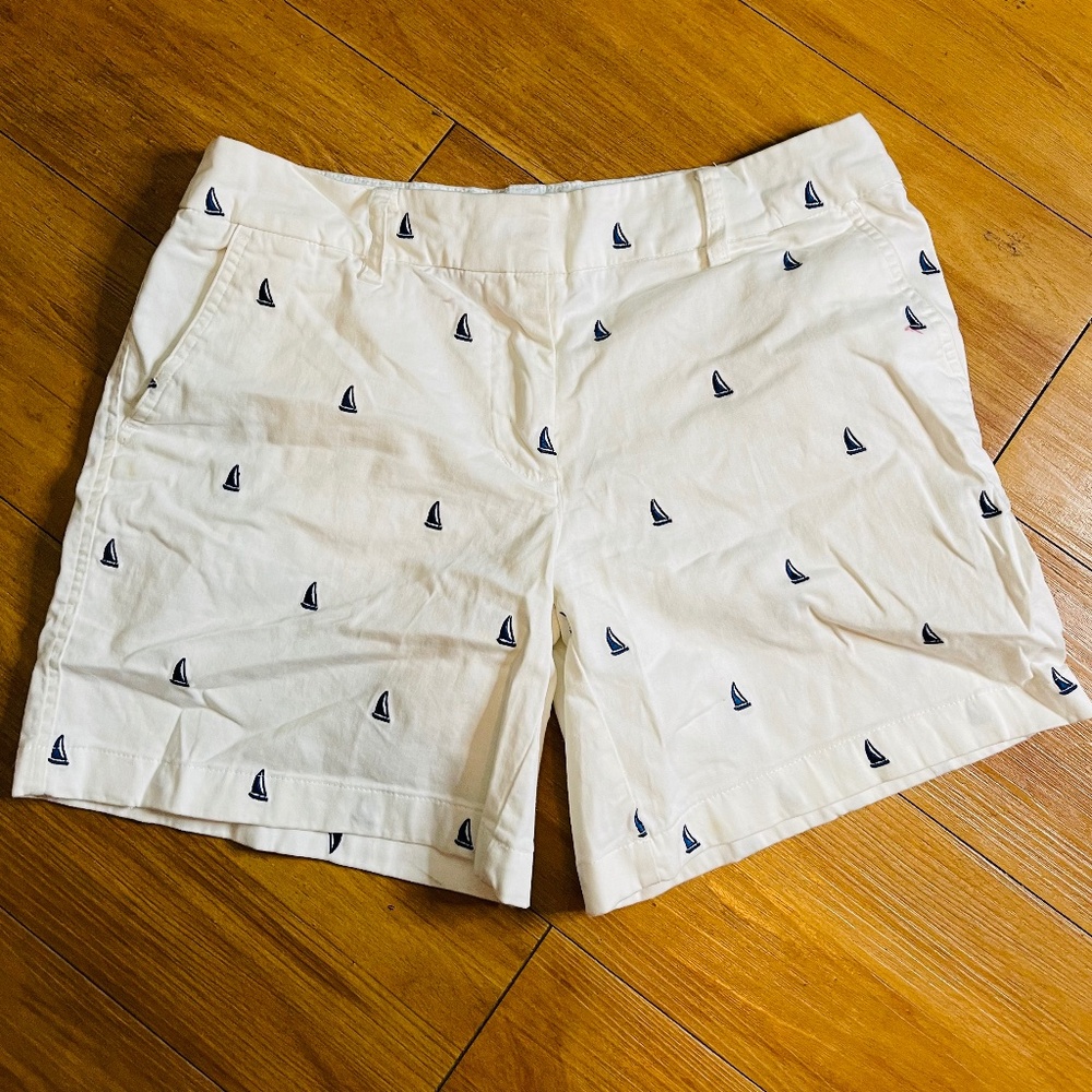 British khaki sail boat shorts